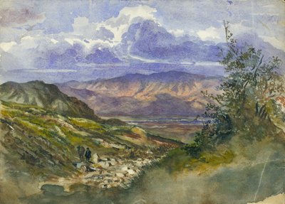 Jordan-Tal, Blick nach Osten zum Berg Gilead von Claude Conder